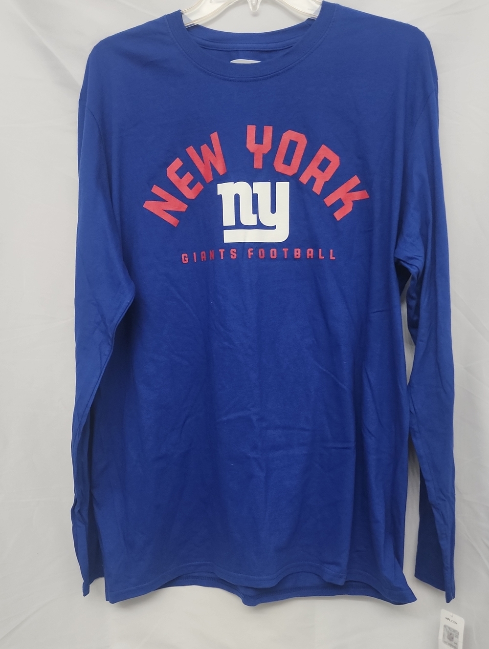 NFL New York Giants Football Team Apparel Tee 100% Cotton Size L New With Tag